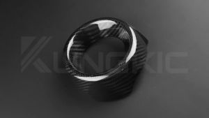 KUNGKIC Hard Carbon Fiber For Toyota GR Yaris 2025 2026 LHD RHD Passenger Side Dashboard Air Vent Decor Trim Cover Car Interior Accessories