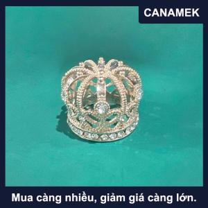 【CANAMEK】 Nhà Búp Bê Thu Nhỏ Vàng Bạc Bronze Mini Kim Loại Hợp Kim Vương Miện Mô hình Búp Bê Đồ Chơi