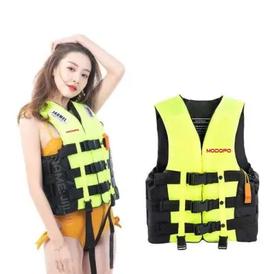 MODOFO Professional Life Jacket For Adult Kids Outdoor Water Sport Fishing Swimming Boating Vest
