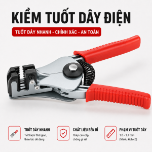 Kiềm tuốt dây điện tự động kìm tước dây cáp dụng cụ thợ điện sửa chữa