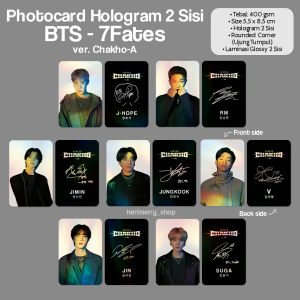 Photocard Hologram 2 Sisi BTS 7 Fates Chakho - Photo card Premium Kpop Kartu Foto Member Unofficial Army Dua Sisi Bolak Balik Jungkook Taehyung Jimin Jin RM Suga JHope