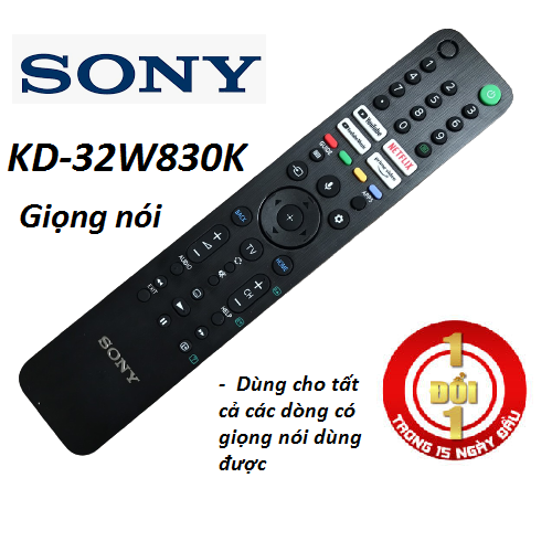 Điều khiển tivi sony giọng nói 32W830K, Remote Tivi Sony 32 inch ...