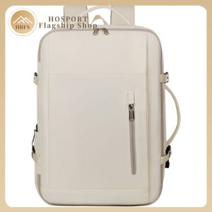 Mens Classic Nylon Business Backpack with Padded Laptop Sleeve and Adjustable Straps for School and Work
