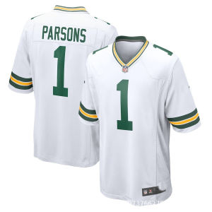 2026 NFL football jersey short-sleeved Packers white second-generation embroidery in stock size 8