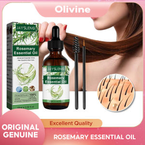 Jaysuing Eyelash Growth Essential Oil Castor Oil Eyebrow Thicker Longer Nourishing Enhancer Lash Hair Growth Serum Liquid with Brush Hair Care 60ml Deep Conditioning Anti Hair Loss Essence Serum Repair Hair Scalp Care