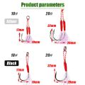 Assist Hook Jigging Assist Hook Fishing Jig Lure Assist Hook Kail Pancing Untuk Alat Pancing. 