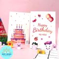 Thiệp Chúc Mừng Sinh Nhật, Happy Birthday, 2 mặt, Nhiều mẫu. 