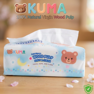 Kuma Everyday Facial Tissue – Gentle Absorbent & Multipurpose Tissue Paper