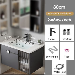 Aluminium Bathroom Cabinet Set Basin Kabinet Bilik Mandi 洗脸盆浴室柜