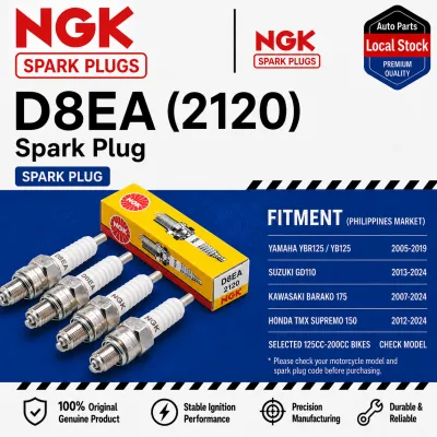NGK D8EA 2120 Standard Spark Plug for Honda TMX 155 TMS 125 Motorcycle