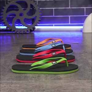 DEVILSTRILL Thai Latex Flip-Flops For Men Suitable For Outdoor Wear On The Beach Durable Youthful Trendy And Non-Slip