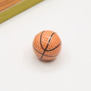 CEMOMEF Ceramic Basketball Door Handle Pull Handles Single Hole Football Door Knob Cartoon Round Drawer Knobs Home Hardware