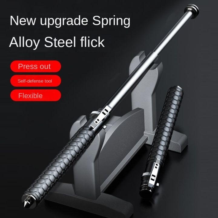 Multi-purpose expandable and retractable telescopic stick defense ...