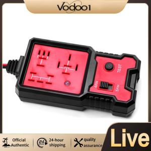 เครื่องทดสอบรีเลย์อัตโนมัติ 12V สำหรับรถยนต์ พร้อมหัวต่อ 4 พิน และ 5 พิน สำหรับวิเคราะห์แบตเตอรี่และระบบไฟฟ้า