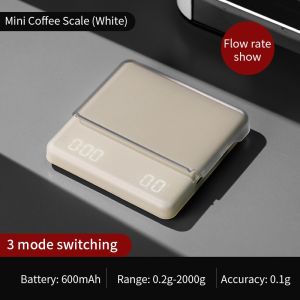 BINCOO Coffee Electronic Scale Mini Smart Espresso Bean Weighing Hand Brewing Flow Rate Powder Water Ratio Timing Scale