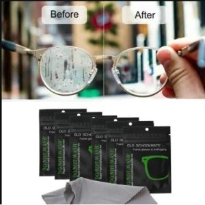 TS 1pc Anti-Fog Lens Wipe Ultra-Premium Quality Glasses Cloth Reusable Superfine Fiber Anti-Fog Clot