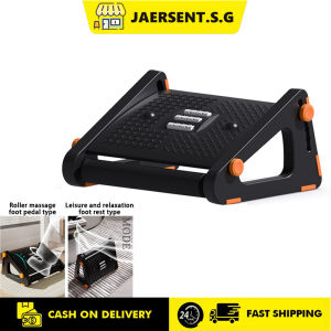 Footrest ergonomic footstool 6 levels of adjustable angle and height office footstool stepping footstool lunch break leg rest to prevent cross-legged