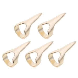 5 Miếng Tóc Chia Tay Lựa Chọn Sectioning Công Cụ Vòng Retro Móng Tay Ngón Tay Cosplay Vòng Kim Loại Cho Tóc Bện uốn