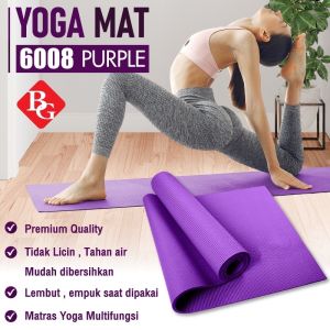 HTD Sport Matras Yoga Mat NBR 15/10/6/4mm Olahraga Senam Lantai Meditasi Gym Fitness Karpet Lantai
