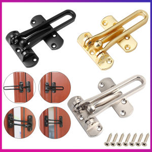 【MY Ready Stock】Gold Security Room Door Guard Buckle Hold Lock Hotel Hostel Door Penahan Tahan Pintu Rumah