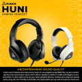 EasyPC | RAKK HUNI Wired 3.5 AUX STEREO SOUND 16.4M RGB COLORS White or Black / Cushion Foam Pair Gaming Headset RGB. 