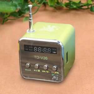 🎁 【Readystock】 + FREE Shipping 🎁 TD-V26 Mini Digital FM Radio Speaker Portable FM Radio Receiver with LED Display Screen Loudspeaker
