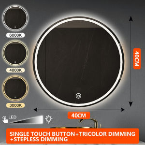 Minos Modern Minimalist Mirror LED Bathroom Mirror 3 Color Temperature Smart Mirror Touch Control Mirror