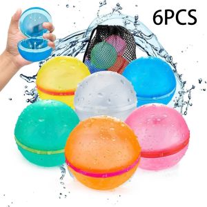 Magnetic Silicone Water Ball Soft Silicone Reusable Water Balloon Magnetic Beach Water Play Toy Quick Fill Water Ball