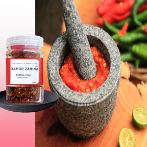 Dapor Zarina | HABANERO INFUSED | Authentic & Home-cooked |  Sambal Chili| DaporZarina | 1 Bottle | 380 gram