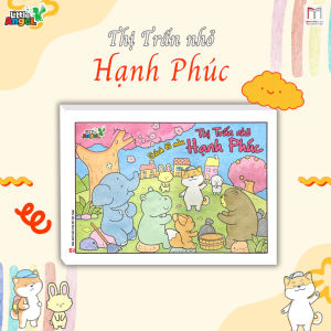 Sách tô màu bình yên vui vẻ luyện tập trung khéo tay - Thị trấn nhỏ hạnh phúc - Minh Thắng