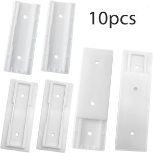 10Pcs No Drill Power Strip Holder Adhesive Mount Socket Fixator Home Office Solution