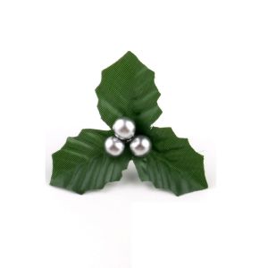ASDOME 12Pcs/set Handmade Artificial Christmas Leaves DIY Cute Bonsai Plant Accessories Christmas Tree Ornament Foam Christmas Holly Wreaths Home Decor