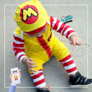[ermon baby] baju jumper bayi McD McDonald lucu