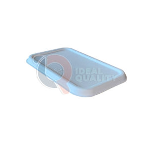 Bagasse Rectangle   Sekat + 2 Tutup 500 ML
