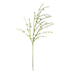 WARMIE Plastic Artificial Snow Willow Branches Lifelike Handmade Simulation Snow Willow Photography Props DIY Fake Plants Home Wedding Decoration
