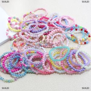 [COD] CHENJ Colorful Beads Bracelet Set for Girls Kids Birthday Party Favor Pinata Filler Stretch Handmade Jewelry Gift Idea