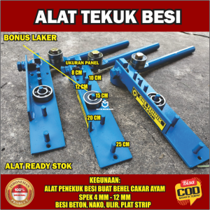 Alat Tekuk Besi Penekuk Besi Begel Cakar Ayam Spek 4 6 8 10 12 mm Besi Beton Nako Ulir