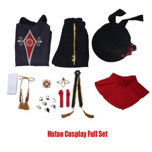 Genshin Impact Hutao Cosplay Costume Uniform Anime Game Hu Tao Chinese Style Halloween