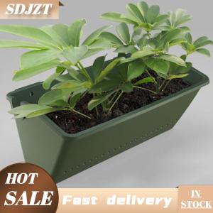 SDJZT สวนกลางแจ้งโรงงานกระถางดอกไม้ภาชนะผนังแขวนแนวตั้งสีเขียว
