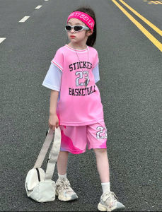 Set quần áo bé gái từ 18-45kg đồ bộ bé gái 4-14 tuổi in hình công chúa sang chảnh vải mềm mát thấm hút tốthàng may kĩ