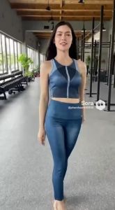 Bộ đồ tập gym nữ bộ tập yoga ôm body co giãn 4 chiều thấm hút mô hôi mềm mịn mát FEEL01