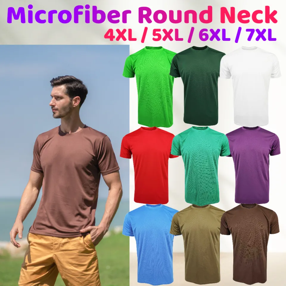 BIG SIZE (4XL/5XL/6XL/7XL) Microfiber T Shirt/Jersey T Shirt/Baju