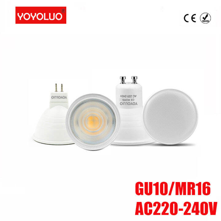 Led Spotlight GU10 MR16 6W 24 Degree Lighting Bulb AC220V 120 ...