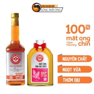 Combo Mật ong rừng nguyên chất- Mật ong chín Honimore Hoa Cao Nguyên 630g tặng 1 chai Mật ong Hoa Vải Thiều 360g- Giúp tăng cường đề kháng