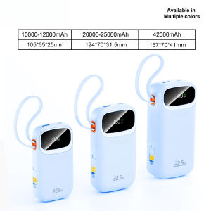 Original  fast charging  42 PD22.5W Portable  25000mAh Comes with three wires 10000mAh