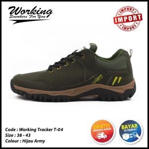 Sepatu Working Import T-04 Idaman Lelaki Gunung Hiking Tracking Sports
