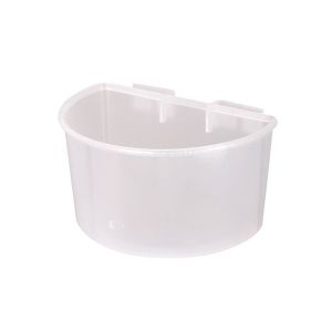 SDFSF Splash-proof Parrot Food Water Bowl Hanging Plastic Parrot Water Food Cup Birds Feeder Bowl Blue Pigeons Cage Sand Cup For Cage