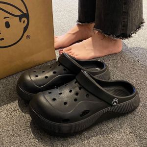 [Free Shipping] WomenS Summer New Style Cute Platform Clogs With Thick Soles Height-Increasing Non-Slip And Closed-Toe Design
