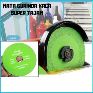 COD KNIFEZER Mata Gerinda Cakram Pemotong Kaca Glass Cutting Disk 100mm UJ15 / Mata gerinda pemotong kaca keramik granit / Mata gerinda hijau pemotong kaca tegel super tajam - HIJAU