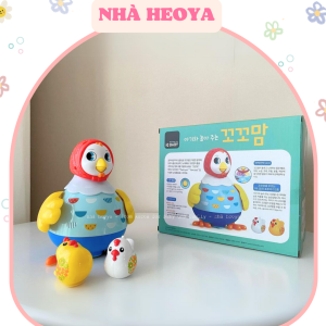 ĐỒ CHƠI GÀ MẸ COCOMOM NỘI ĐỊA HÀN QUỐC NHÚN NHẢY THEO NHẠC KHÍCH LỆ BÉ VẬN DỘNG SET 1 GÀ MẸ VÀ 2 GÀ CON